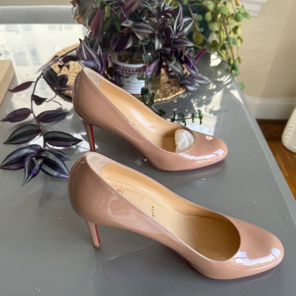 Christian Louboutin Simple Pump 85 Patent Calf Nude - Picture 5 of 5